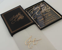 luxury boxed invitation